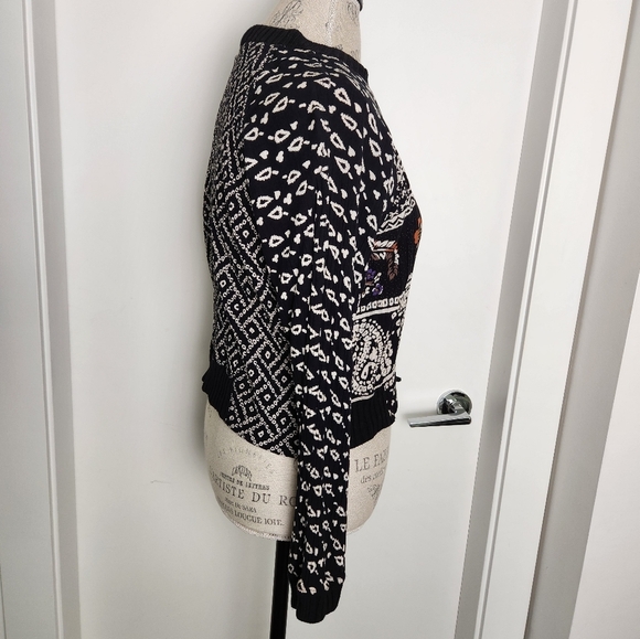 90s Carole Little Tribal Sweater Top - Picture 6 of 11